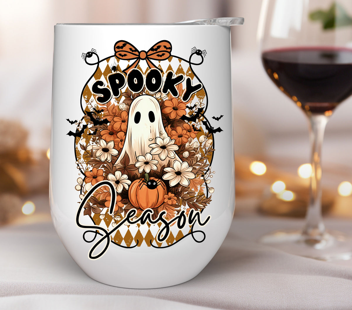 Spooky Season Fall Ghost UV DTF Decals