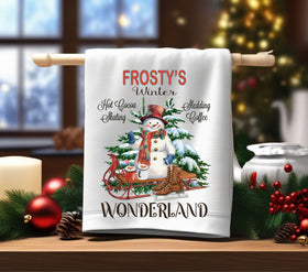 Frosty's winter wonderland DTF Transfers for pillows and towels