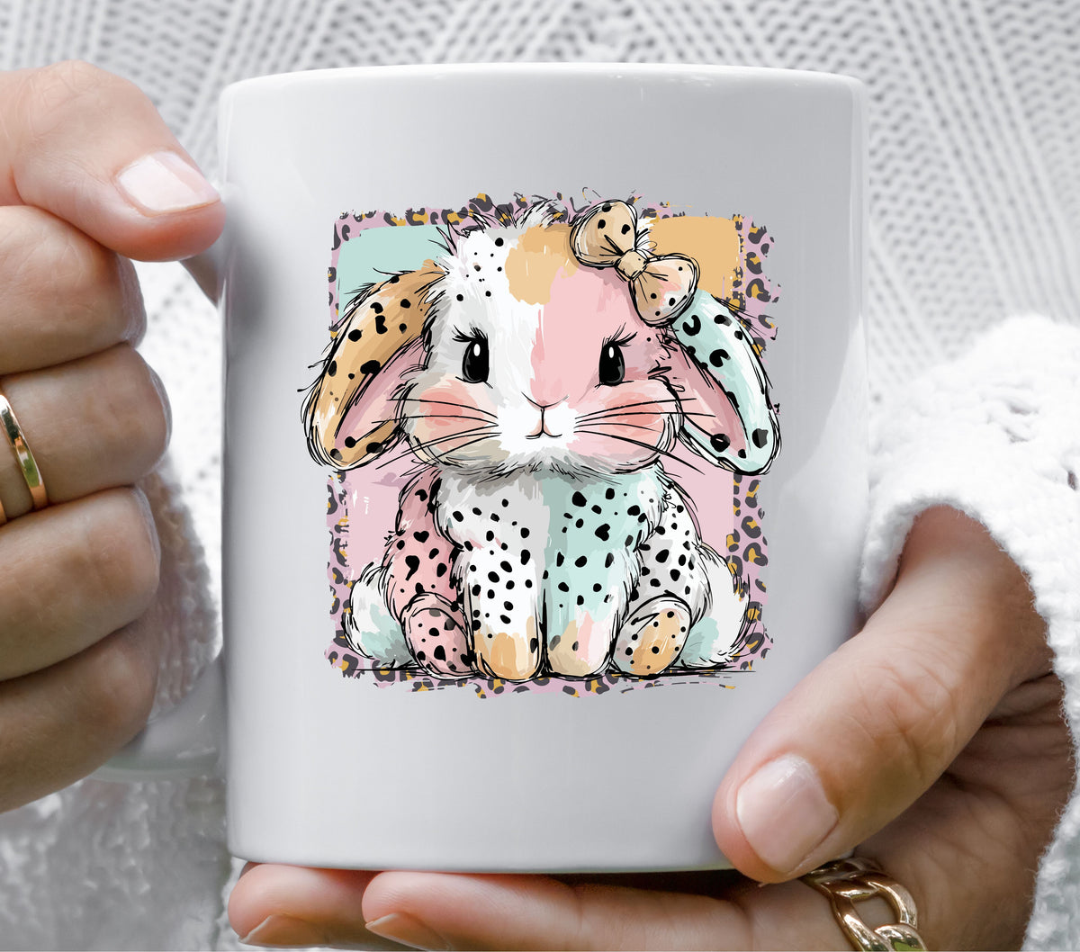 Bunny Spots UV DTF Decal