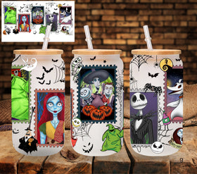 Oogie and friends UV DTF Libbey wrap