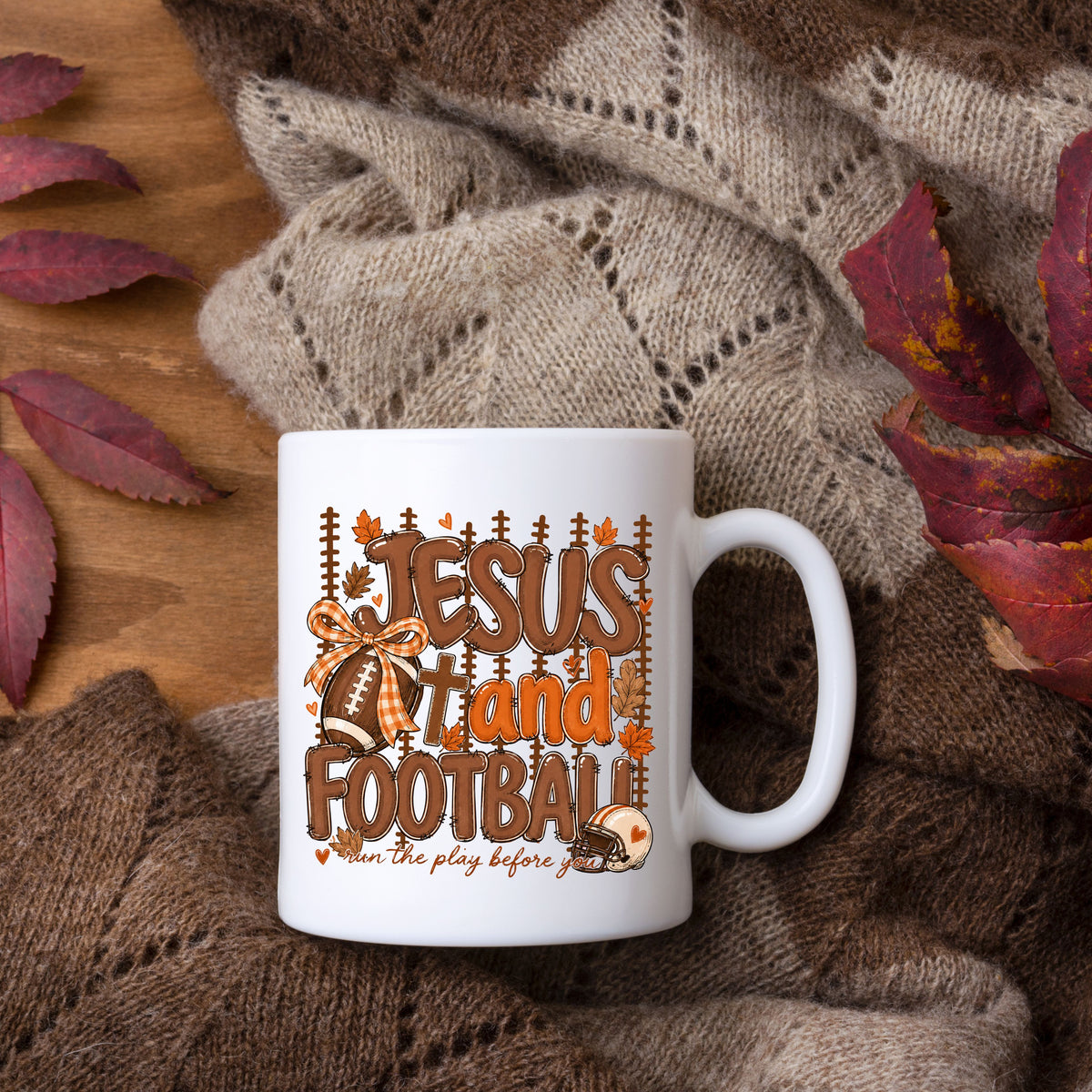 Jesus and Football UV DTF Decal