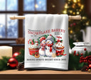 Snowflake Bakery DTF Transfers for pillows and towels