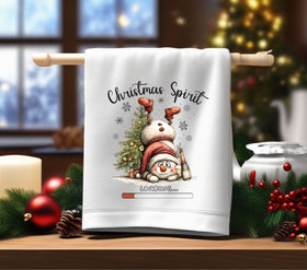 Christmas Spirit Snowman DTF Transfers for pillows
