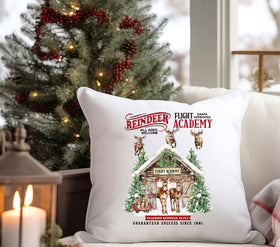 Reindeer Academy DTF Transfers for pillows and towels