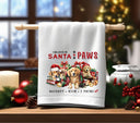 Santa Paws DTF Transfers for pillows and towels