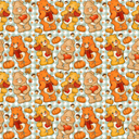Fall Care bears Adhesive Vinyl sheet