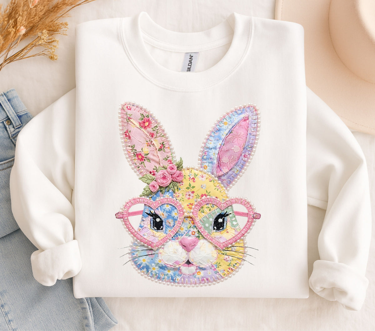 Quilted Bunny DTF Transfers