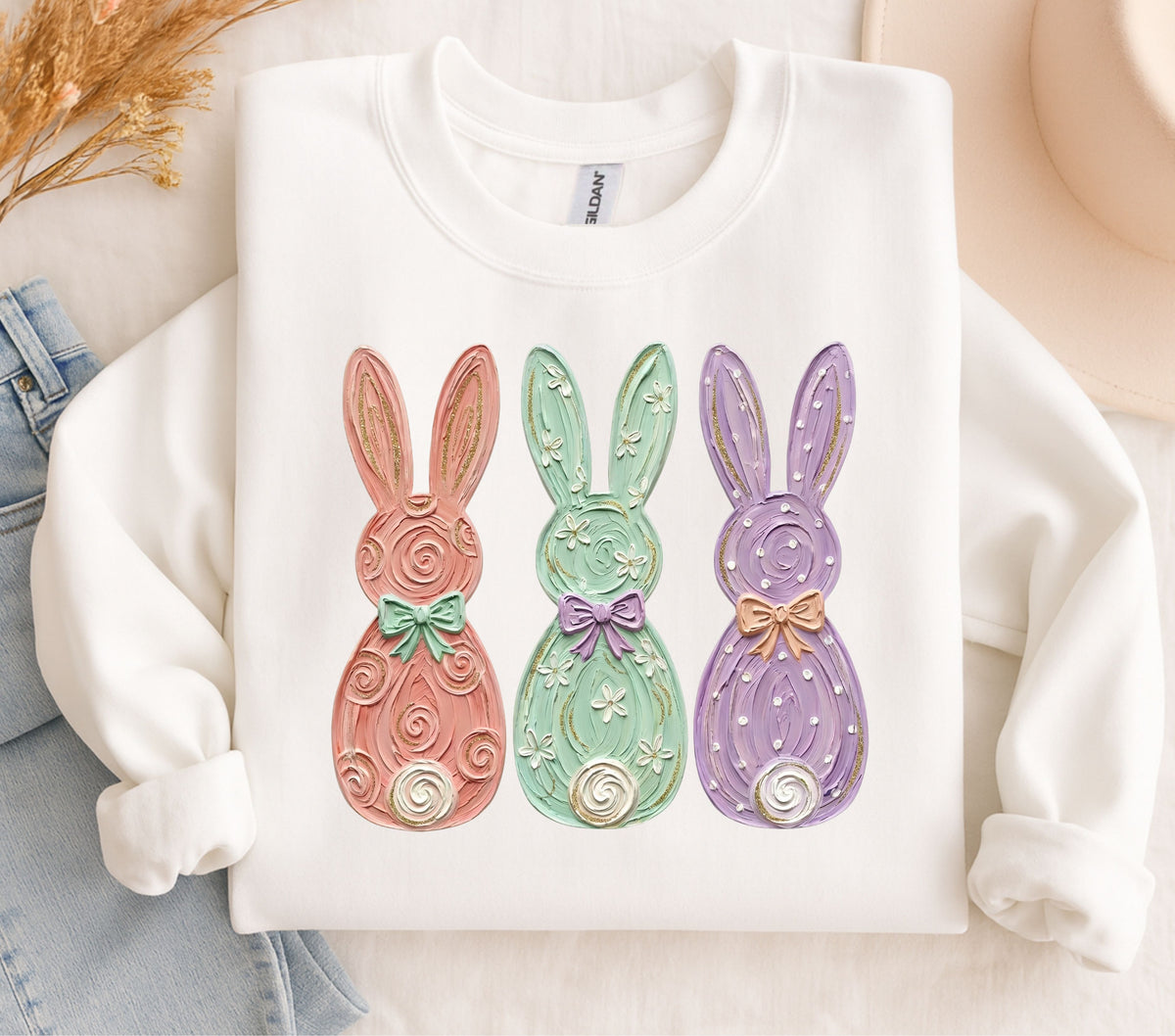 Bunny strokes DTF Transfers