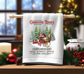 Carriage Rides DTF Transfers for pillows and towels