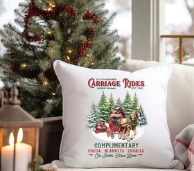Carriage Rides DTF Transfers for pillows and towels