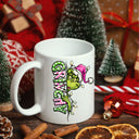 Grinchy full color pink UV DTF Decal