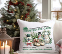Frosted Fir Cafe DTF Transfers for pillows and towels