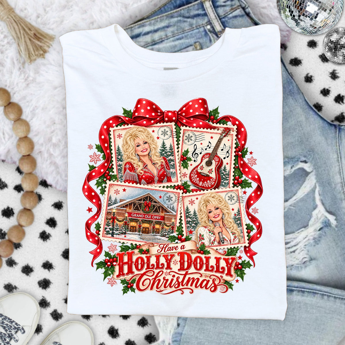 Holly Dolly Christmas DTF Transfers