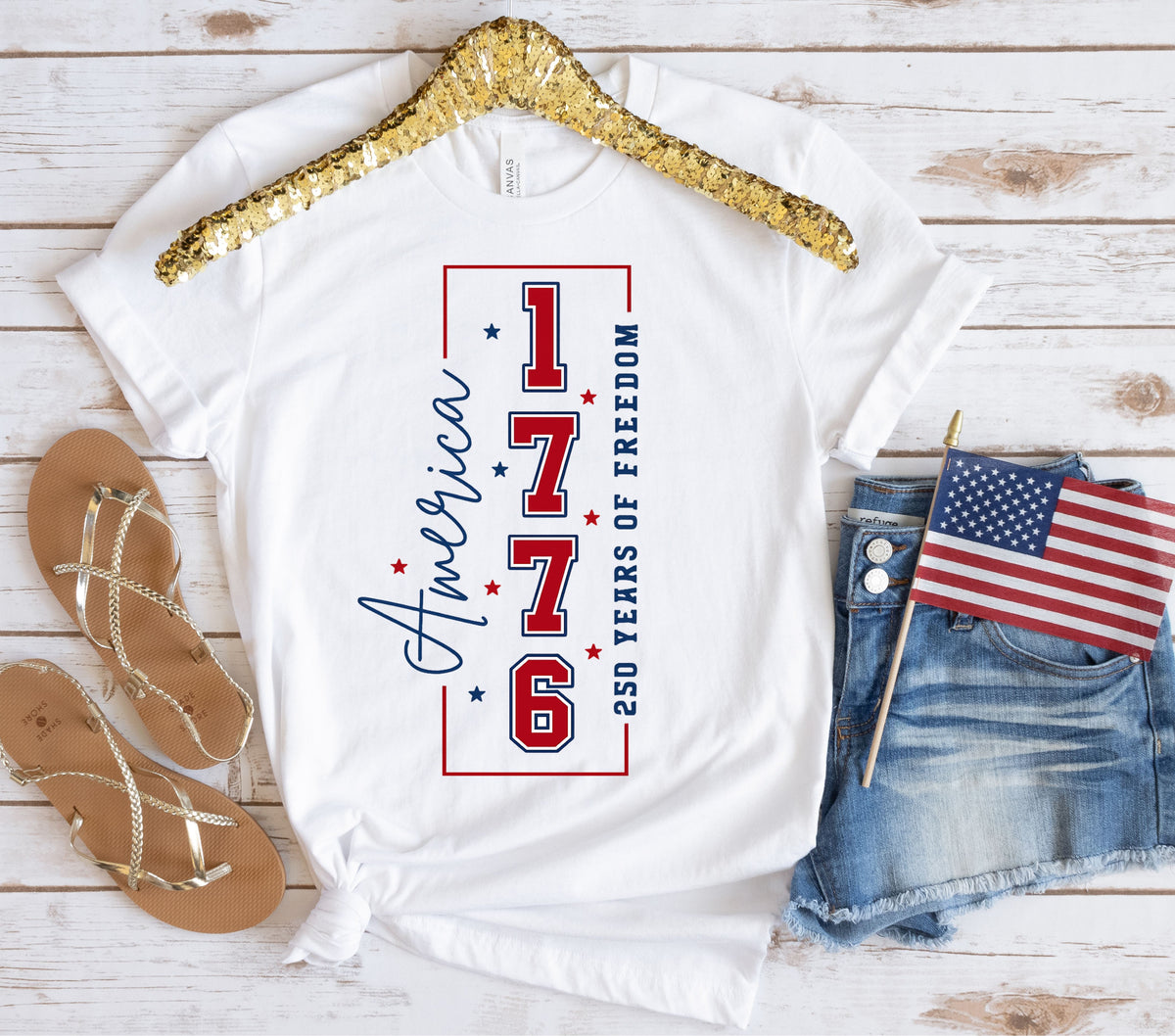 America 1776 DTF Transfers 2 styles avaialble