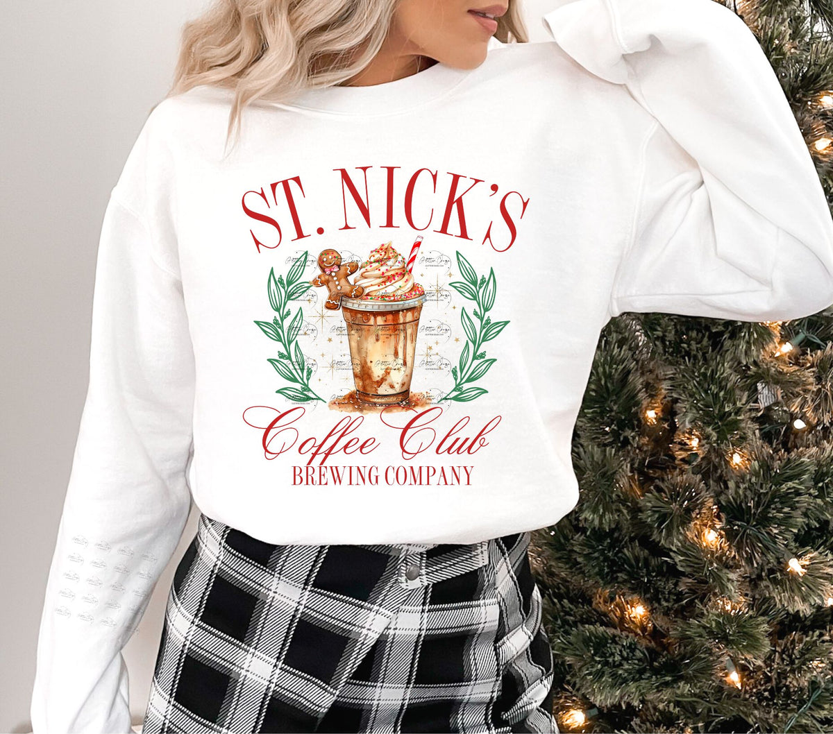 St. Nick Coffee Cub DTF Transfers