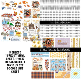 Stars Hollow Doodle Patchwork Set