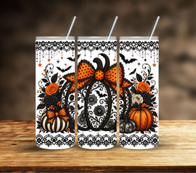 Pumpkin Lace UV DTF  tumbler wraps 2 sizes