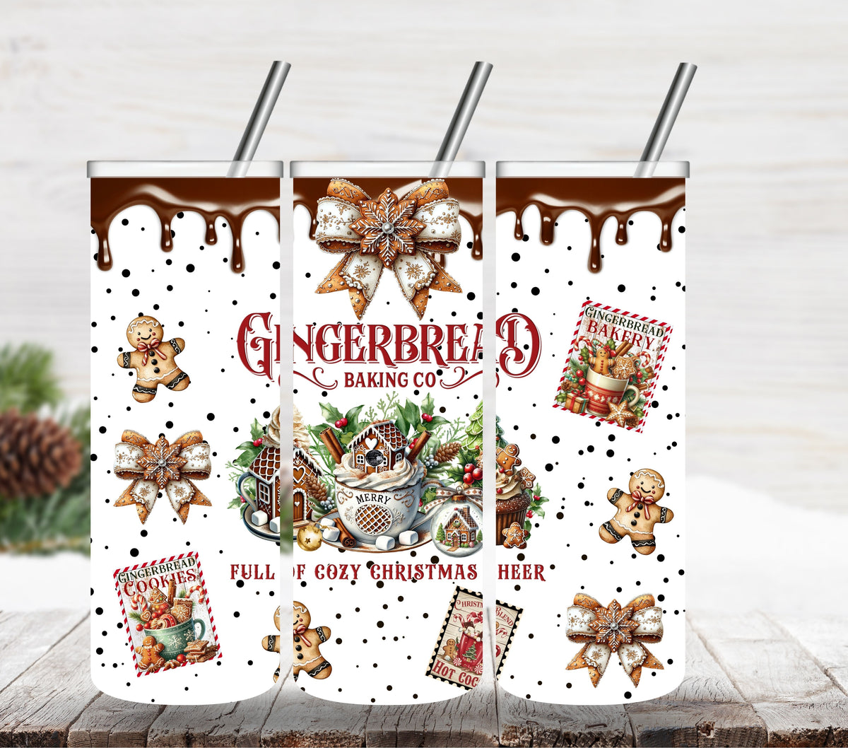 Gingerbread baking Co. vinyl tumbler wraps (Copy)