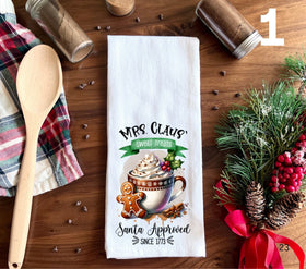 Mrs. Claus sweet treats gingerbread DTF towel Transfer