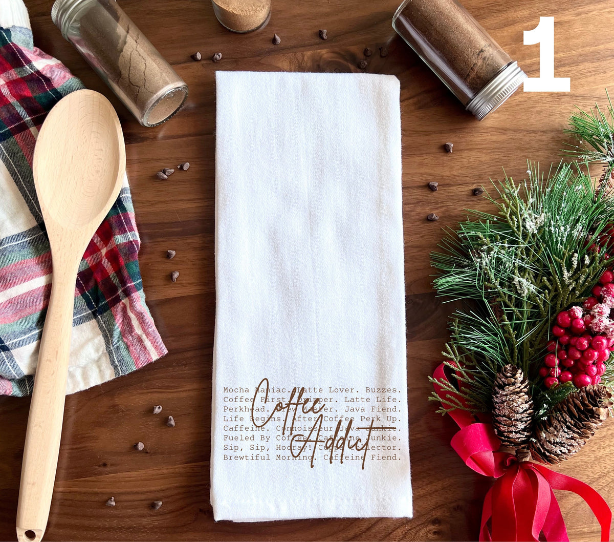 Coffee Addict DTF towel Transfer