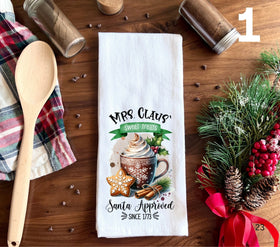 Mrs. Claus sweet treats star cookie DTF towel Transfer