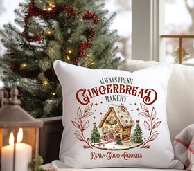 Always Fresh Gingerbread DTF Transfers for pillows and towels