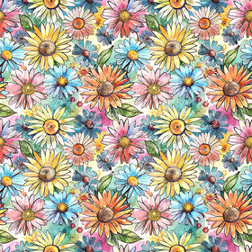 Watercolor Floral #4  12x12 Vinyl Sheet
