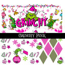 Grinchy pink UV Decal sheet
