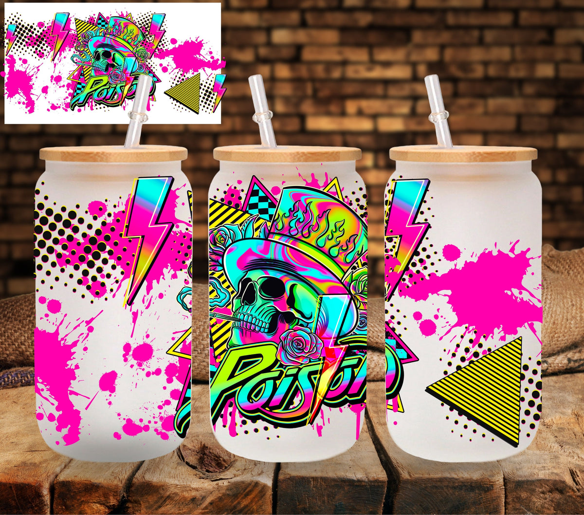 Poison UV DTF Libbey wrap