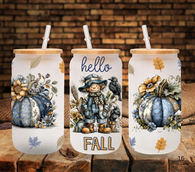 Hello Fall Denim UV DTF Libbey wrap