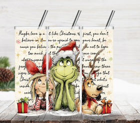 Grinch and the gang vinyl tumbler wraps