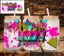 Kiss neon UV DTF Libbey wrap