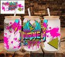 Journey neon UV DTF Libbey wrap