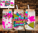 Fleetwood neon UV DTF Libbey wrap