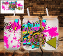 Blink 182  neon UV DTF Libbey wrap