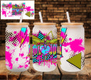 Bon Jovi neon UV DTF Libbey wrap