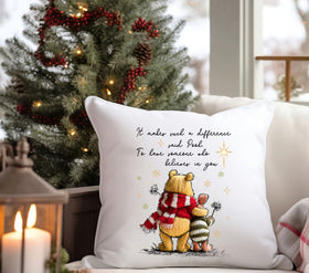 It makes such a difference Pooh DTF Transfers for pillows and towels