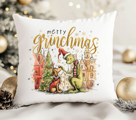 Merry Grinchmas- Grinch DTF Transfers for pillows and towels