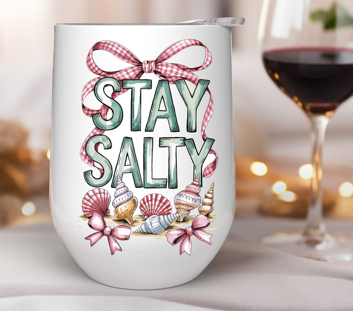 Stay Salty Bows UV DTF Decals