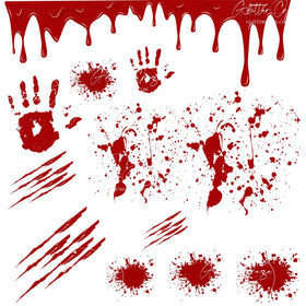 Crime scene UV DTF Embellishment sheet 10x10 inches