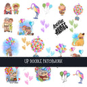 UP Doodle Patchwork Set