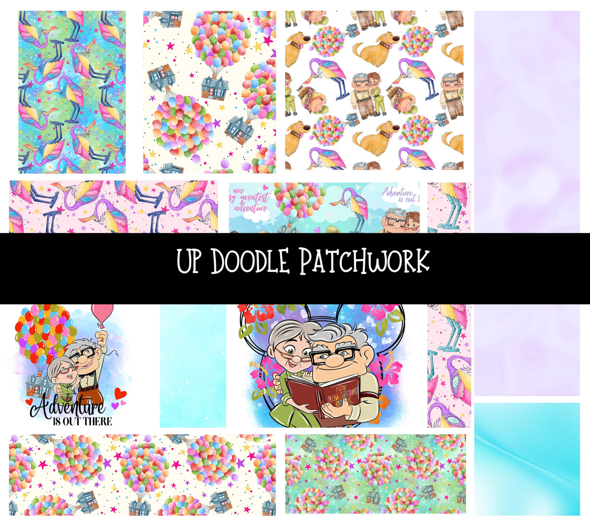 UP Doodle Patchwork Set