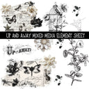 Up and away mixed media Element UV DTF Decal sheets