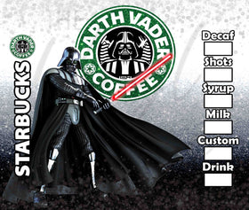 Vader Bux 20 or 30 oz Skinny Adhesive Vinyl Wrap