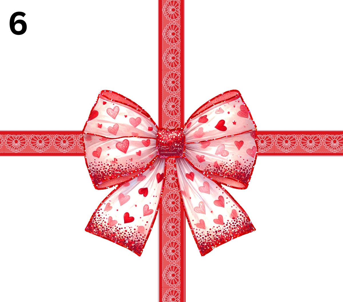 Valentine UV DTF Tumbler Bow wrap 7 Designs