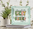 Simply Blessed UV DTF Decal for Glass Blocks