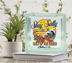 Salt of the Earth UV DTF Decal for Glass Blocks