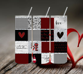 Valentine Patches Vinyl Tumbler Wraps