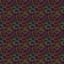 Neon Hearts on Black - Adhesive Vinyl