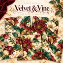 Velvet and Vine collection- 2 sizes vinyl sheets-10 designs available
